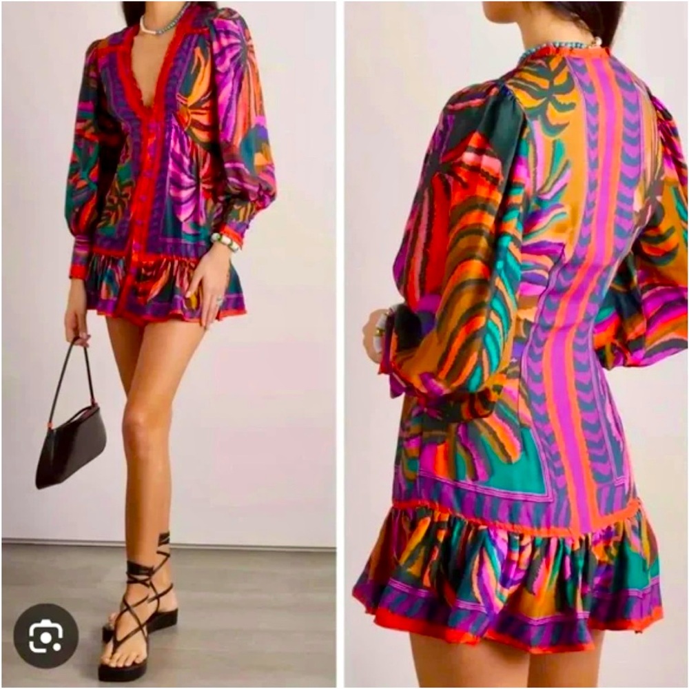 NWT Farm Rio | Graphic Foliage Mini Dress Size Sm

Smoke free home! 
Brand New!